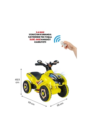 Kumandalı Akülü Araba 6 Volt 2-4 Yaş