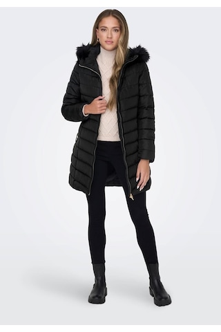 Only Onlellan Quılt Hood Fur Coat Lıfe Cc Otw 001
