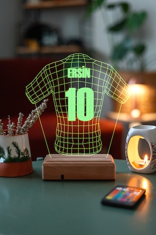 Futbol Sevenlere Hediye Tasarım 3D Led Forma Gece Lambası