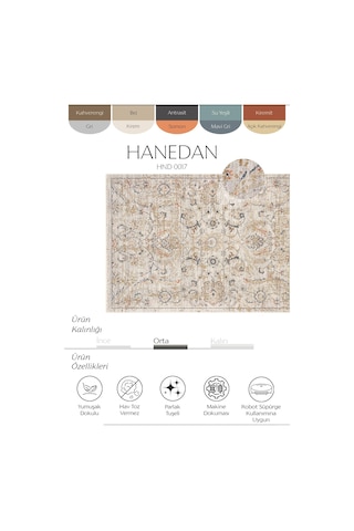 Cool Halı Hanedan Krem Klasik Desenli Çiçekli Otantik Halı Bohem Vintage Oturma Odası Salon Halısı