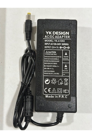 12 Volt 7 Amper Adaptör 12 Volt 7 Amper 5.5 Mm 2.5 Mm Adaptör