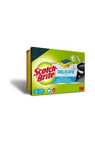 3M Scotch-Brite Delicate Scrub Sponge 2'li