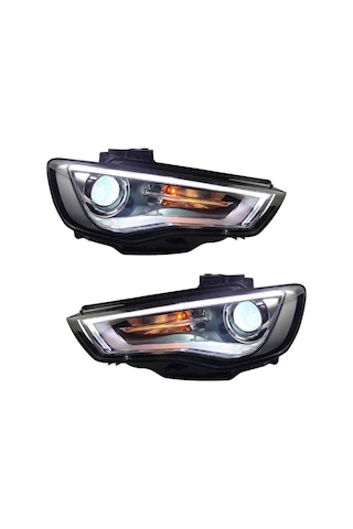 Autogp Audi A3 8v Ön Far Lambası Mercekli Dolu 2016 / 2016 Halogen Uyumlu