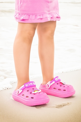 Kiko Kids Twg 755-1 Plaj Havuz Eva Kız Çocuk Terlik Pembe