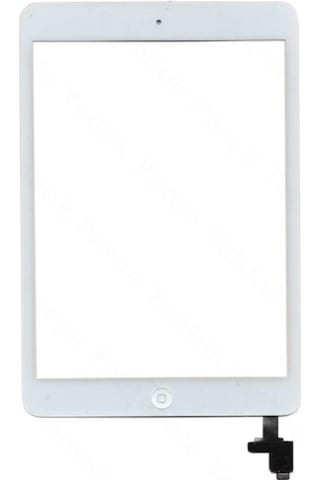 Apple Uyumlu iPad, Mini A1432 Butonlu Dokunmatik Beyaz