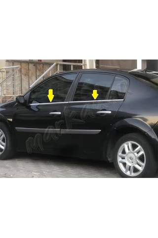 Db Chrome Renault Megane 2 Sedan Cam Çıtası Nikelajı 2004-2010 4