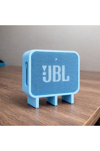 Go 3 Uyumlu Hoparlör Standı Masaüstü Yükseltici Mini Speaker Tutucu Mavi