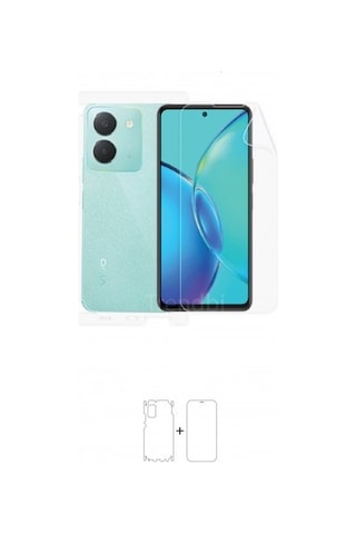 Vivo Y27s Ön, Arka Ve Yan 360 Derece Tam Kaplama Poliüretan Film
