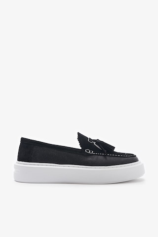 Louis Cardy Neil Siyah Deri Kadın Loafer