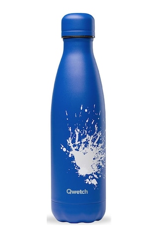 Qwetch QD3361 Sprey Desenli Isı Yalıtımlı 500 ML Termos - Mavi