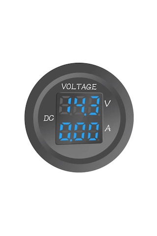 Aek-tech Dc12v/24v Dijital Voltmetre Ampermetre