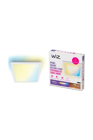 Wiz Beyaz Akıllı Sıva Üstü Sarı-beyaz Ambiyans Kare Panel Tavan Armatürü 12w Sarı-Beyaz