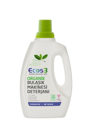 Ecos3 Organik Bulaşık Makinesi Deterjanı 60 Yıkama 2 x 750 ML