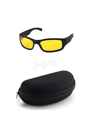 Yayke Antifar Güneş Gece Görüş Gözlüğü Sürüş Sis Spor Sarı