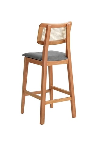 Zeus Hazeranlı Bar Sandalyesi Gri