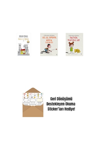 Eskici Ve Oğulları Midi Boy + Aslan Tomson - Köpek Yavrusu + İnci'nin Maceraları + Okuma Sticker'ları