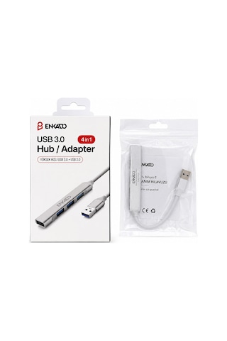 Enkado Ekd-uh60 Usb 3.0 Çoğaltıcı - 4in1 Anahtarlı Hub Adaptör, Usb 3.0 Ve Usb 2.0