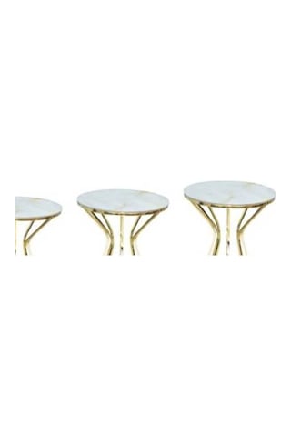 Brc Cadde Zigon Model Metal Çelik Gold Renk Kaplam Siyah Mermer