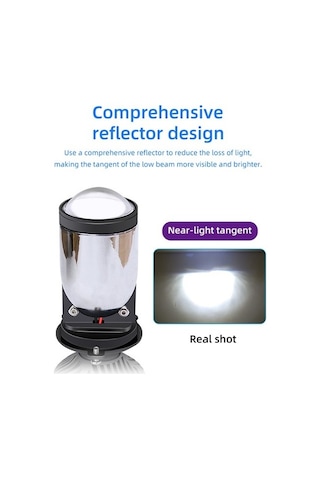 Gorgeous 60 W/çift Lamba H4 Led Mini Projektör Lens Otomobil Ampul 8000lm Dönüşüm Kiti Hi/lo Işın Far Rhd Lhd Sağ Siyah