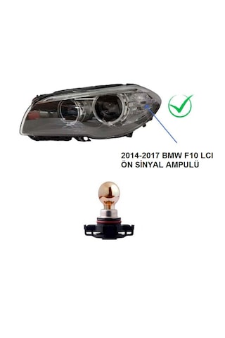 Bmw F10 Lcı 2014-2017 Ön Sinyal Py24w Oto Halojen Ampul