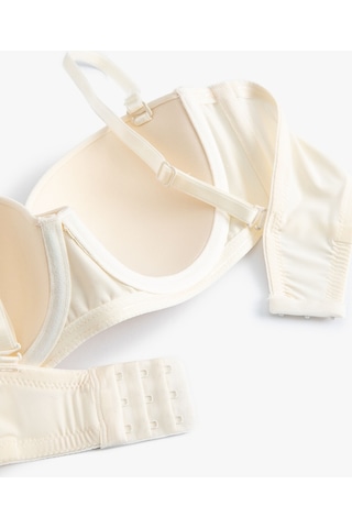 Koton Dolgusuz Balenli Sütyen Straplez Kaplı Ekru 4slk10001mk 4SLK10001MK002 Ekru