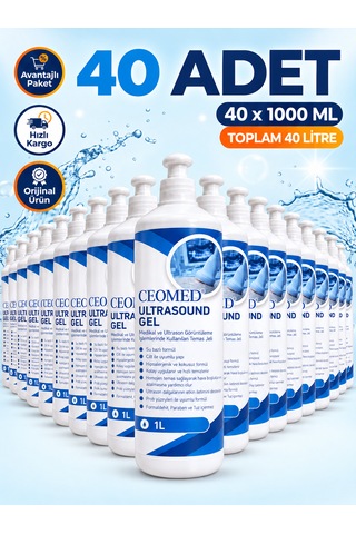 Ceomed 40 Adet X 1 Litre Görüntüleme Jeli - Paraben Ve Tuz Içermez