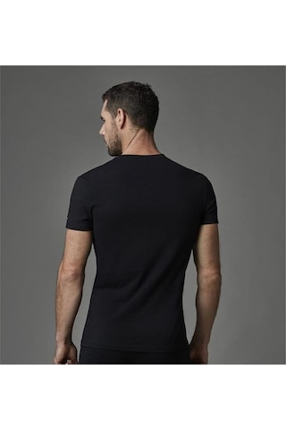 Eros Ers004 Compact O Yaka Erkek T-shirt İkili Paket - Siyah Siyah