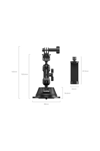 Smallrig Sc-1k 4275 Aksiyon Kamera/cep Telefonu İçin Vantuz Montaj Kiti Siyah