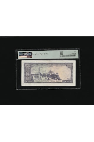 500 Tl Beşyüz Türk Lirası 1968 P 183 Pmg 40 Ççt S/n Z53 000402 / 5. Ems 4.tertip