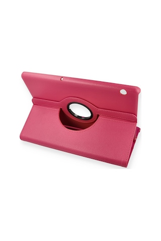 Mediapad T5 10 Kılıf 360 Tablet Deri Kılıf - Pembe Diğer