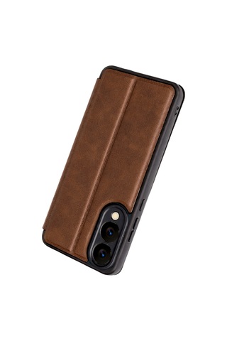 Uray Store Samsung Galaxy Uyumlu S25 Edge Flip Cover - Taba