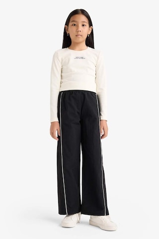 Defacto Kız Çocuk Wide Leg Esnek Bantlı Paça Paraşüt Pantolon E6186a825aubk27 Siyah
