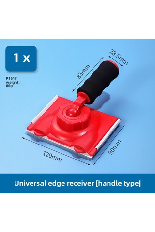 Youtek El Tutulu Lateks Boya Kenar Düzeltici, Köşe Ve Kenar İçin Floklu Spons Fırça, Ev Dekorasyonu Ve El İşleri Araçları 1 Adet