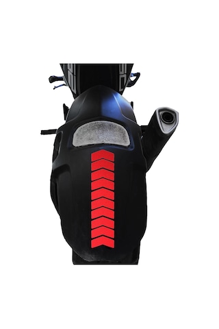 Ok Tasarımlı Reflektif Kırmızı Çamurluk Kask Sticker Çınar Extreme