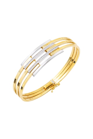 Dörtlü Kaburga Kelepçe Altın Bilezik 14VIBZ08