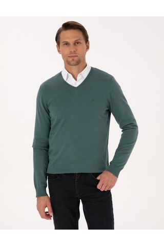 Pierre Cardin Erkek Yeşil Kazak /triko 50314190-vr054 Yeşil