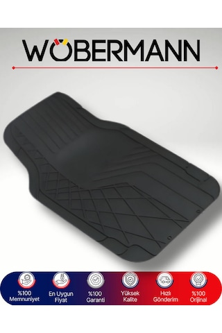 Wöbermann Universal Oto Paspas Kaymaz Tabanlı, Koku Yapmayan, Esnek Ve Dayanıklı Tüm Araçlara Uyumlu