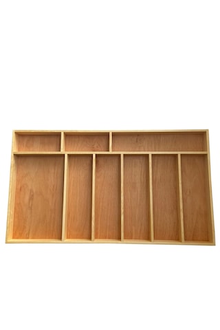 80x45 Cm Masif Ahşap Çekmece İçi Kepçe Maşa Ve Servis Gereçleri Düzenleyici Organizer