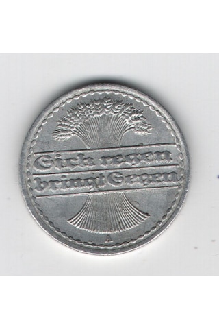 Almanya Weimar Cumhuriyeti 50 Pfennig 1921-a Mp2096