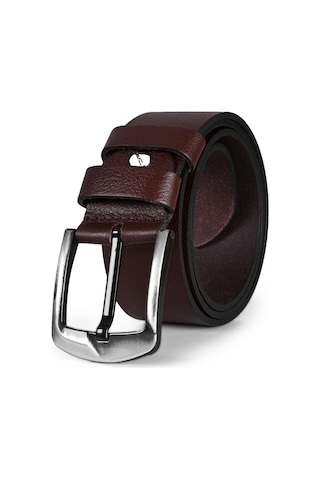 Erkek Hakiki Gerçek Kot Deri Kemer Kahverengi 112522 001