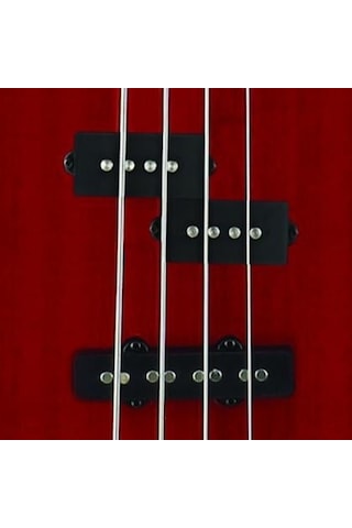 Cort Ab4plustr Bas Gitar 4 Telli Aktif - Trans Kırmızı