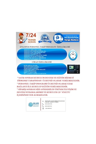 Parmakizi Okuyucu Ve Kartlı Personel Sistemi