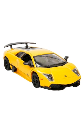 1:32 Rmz City Lamborghini Serisi Die Cast Çek Bırak Model Araba - Sarı Lamborghini Murcielago Lp 670-4 Sv
