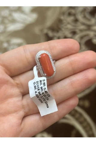 Mercan Elmas Yüzük 082