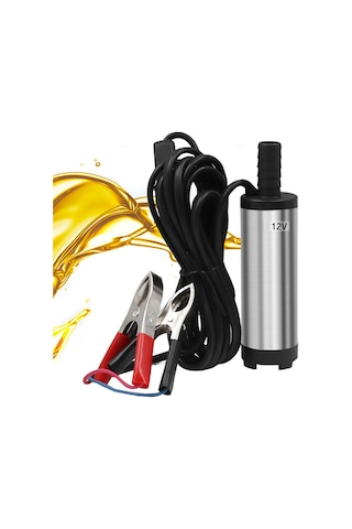 Araç Mazot Pompası 12v 38 Mm İnce Dalgıç Tipi Yakıt Transfer Pompası