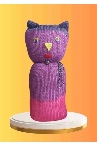 Tıkırık Örgü Yastık Uyku Ve Oyun Arkadaşı Pembeş - 35 Cm Diğer