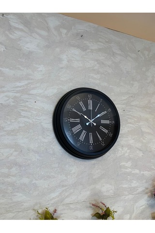 Black Noble 40 Cm Metal Modern Duvar Saati Diğer