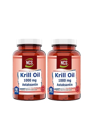 Ncs Krill Oil 1000 Mg Astaksantin 2 Mg 90 Softgel 2 Adet
