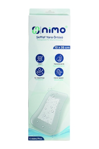Nimo Şeffaf Yara Örtüsü 10 X 35cm 5li 1 Paket