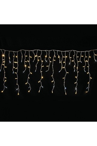 Premium Asma Lamba Kutlama Süsü Işık Zinciri 4m 120 Led 20 Saçaklı 50 60 70cm Çakarlı